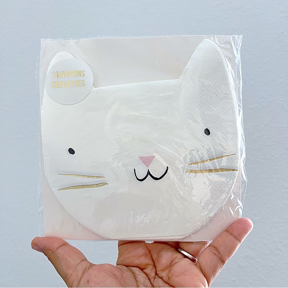 Meri Meri Kitty Cat 16 Piece Napkins